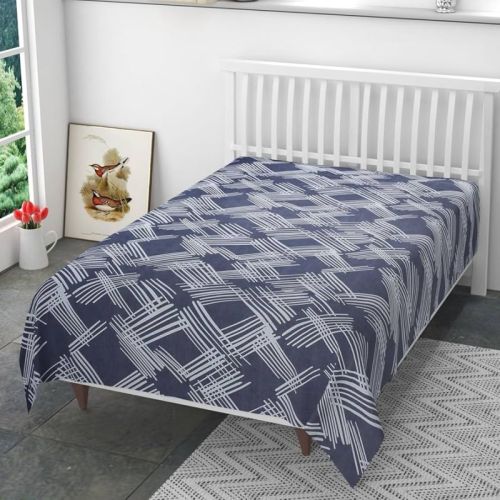 Cotton Printed Jala Single Bed Sheets For Hotel, Home