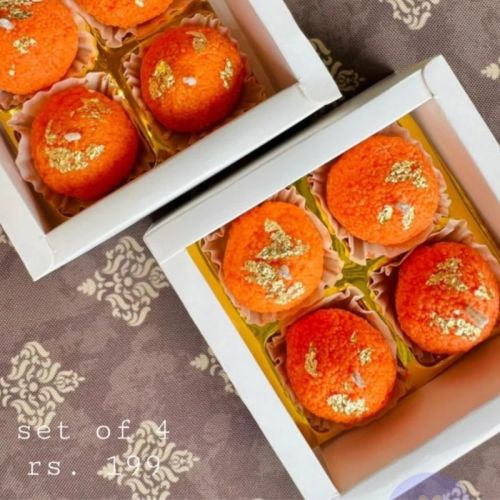 Scented ladoo soya wax candles set of 8