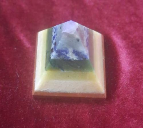 Gemstone 7 Chakra Pyramid For Decoration