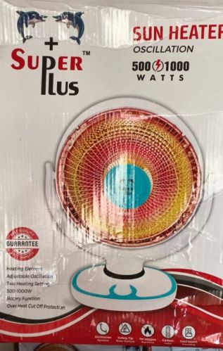 Super Plus Polished Winter Sun Heater, Power Source : Electric