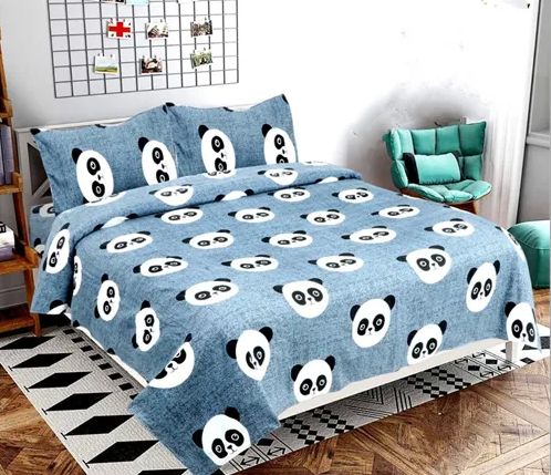 Printed Designer Polyester Bed Sheet, Color : Multicolor