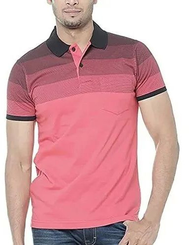 Mens Half Sleeve Collar T-Shirt, Speciality : Easily Washable, Comfortable