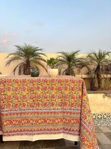 Printed Cotton Table Cloth For Home