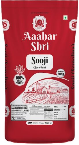 Smooth 50kg Ahaar Shri Sooji, Color : White