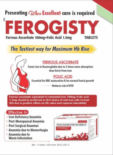 Ferogisty Tablets, Packaging Type : Strips