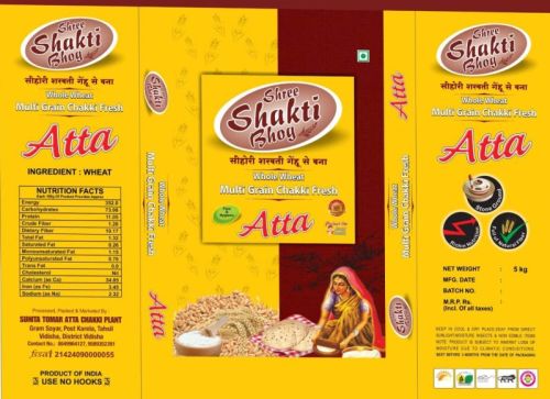 Shri Shakti Wheat Atta 5k, Color : White