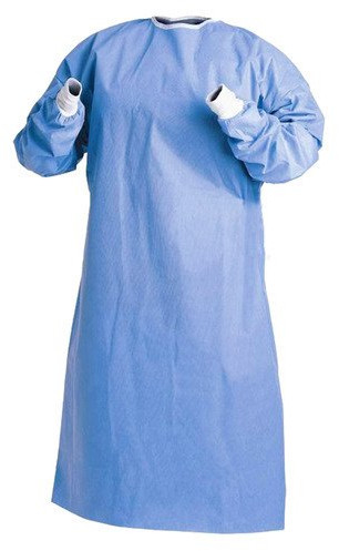 Bnwi Non Woven Plain Disposable Surgical Gown, Color : Blue