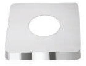 Polished Stainless Steel Square Flange For Bathroom Fitting