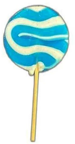 Solid Blue Mint Candy Lollipop, Packaging Type : Plastic Packet