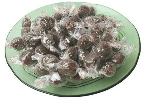 Round Brown Imli Toffee Candies, Taste : Sour, Sweet