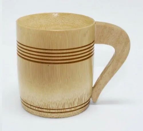 Polished Designer Bamboo Coffee Mug, Color : Brown