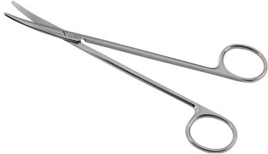 Polished Curved Metzenbaum Scissors, Color : Silver