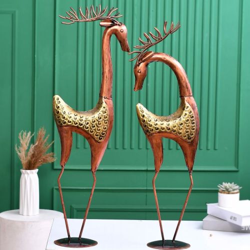 Decorative Iron Deer Set