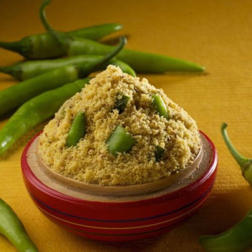 Blended Green Chilli Powder For Cooking