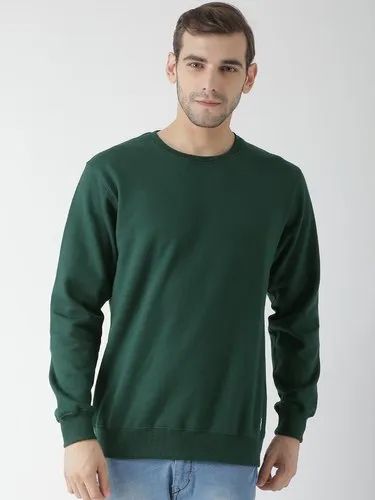 Mens Plain Sweatshirt, Sleeve Style : Full Sleeves