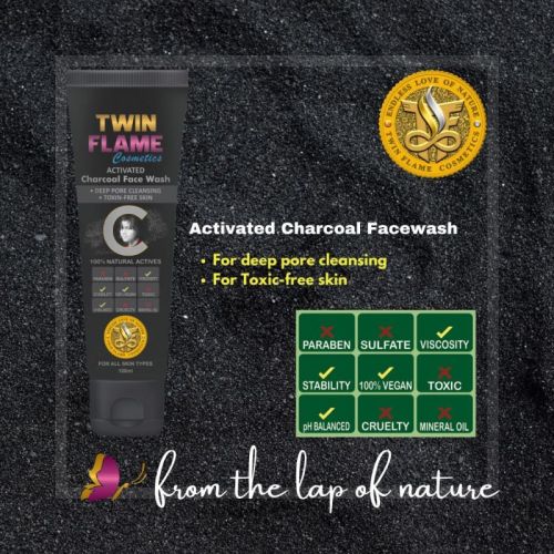 Herbal Activated Charcoal Face Wash, Packaging Type : Plastic Tube