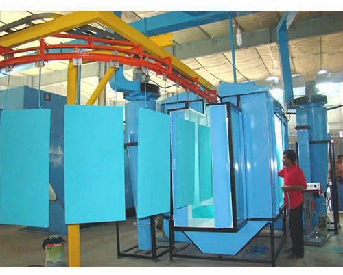 BSJS Fully Automatic Electric Mild Steel Conveyorised Powder Coating Plant, Voltage : 440V