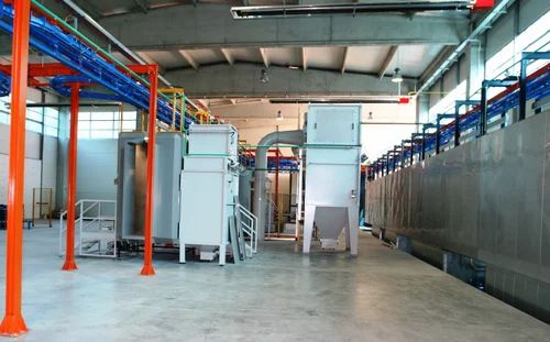 Industrial Conveyorized Powder Coating Plant, Material To Be Coated : Steel