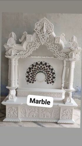 Polished Vietnam Marble Carving Temple, Stone Form : Wetnaam