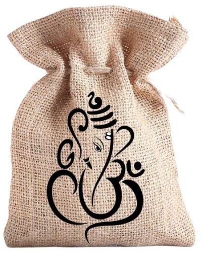 Brown Jute Potli Bag, Capacity : 500gm, 1kg