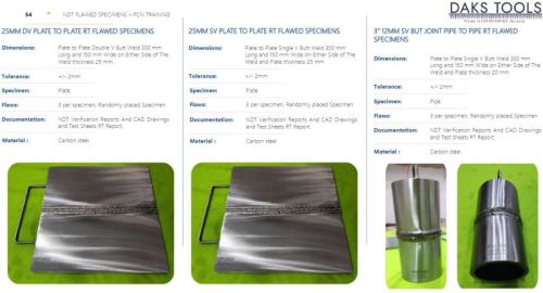 3 Inch 12mm Sv But Joint Pipe To Pipe Rt Flawed Specimens