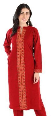 Plain Ladies Woolen Kurti, Packaging Type : Plastic Bag