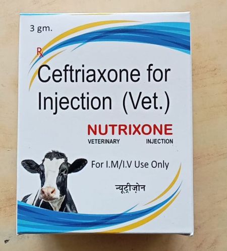 3 Gm Nutrixone Veterinary Injection, Packaging Type : Box