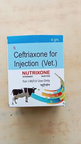 4 Gm Nutrixone Veterinary Injection, Packaging Type : Box