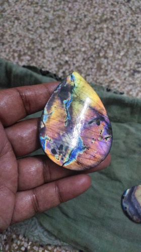 Multi Purple Labradorite Cabochon For Jewelry Making