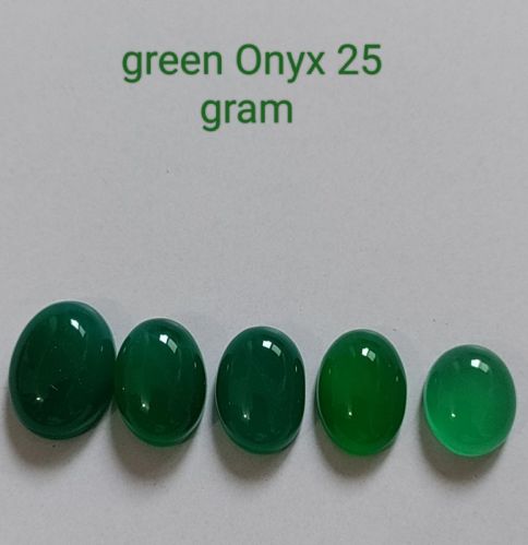 Polished Green Onyx Stone For Jewellery