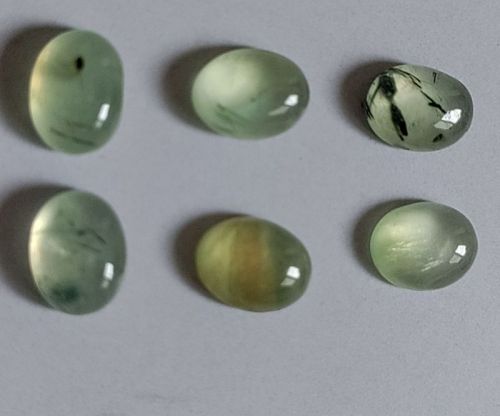 Polished Prehnite Cab Stone For Jewellery