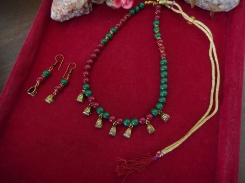 Kundan Handmade Necklace Set, Color : Multi Color
