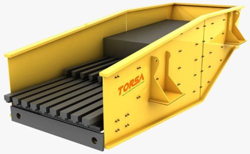 Torsa Electric Automatic Grizzly Feeder, Color : Yellow For Crushing Plant, Mineral Industry