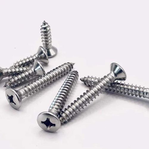 Stainless Steel Tapping Screw, Color : Grey