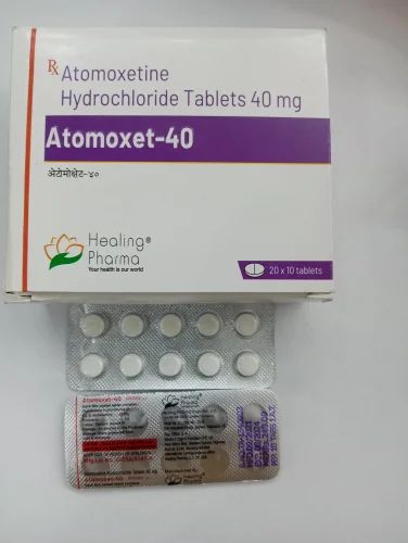 Atomoxetine 40 MG Tablet, Packaging Type : Box