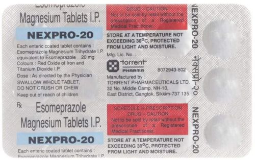 Nexpro 20mg Tablet, Packaging Type : Box