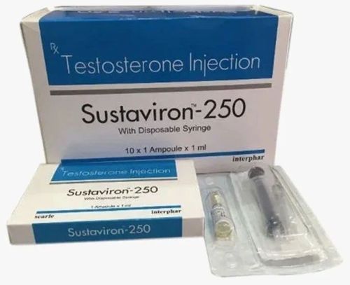 Sustaviron 250mg Injection, Form : Liquid