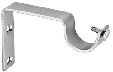 Plain Stainless Steel Curtain Support, Color : Silver