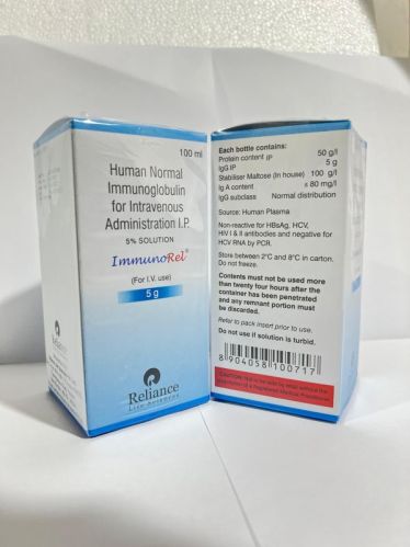 Immunorel 5gm/100ml Human Normal Immunoglobulin Solution