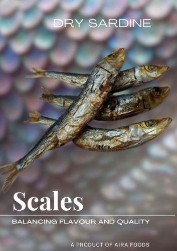 Scales Dry sardine fish, Color : Brown