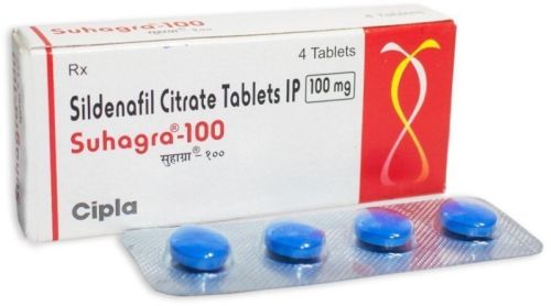 100mg Sildenafil Citrate Tablets, Packaging Type : Paper Box