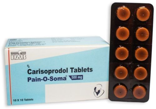 500mg Carisoprodol Tablets, Packaging Type : Paper Box