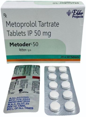 50mg Metoprolol Tartrate Tablets, Grade Standard : Medicine Grade