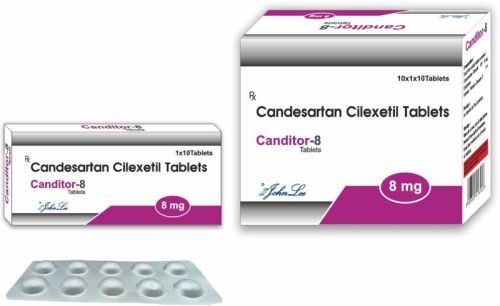 8mg Candesartan Cilexetil Tablets, Packaging Type : Paper Box