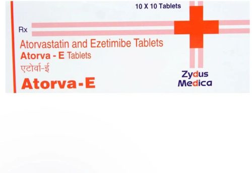 Atorvastatin & Ezetimibe Tablets, Packaging Type : Strip