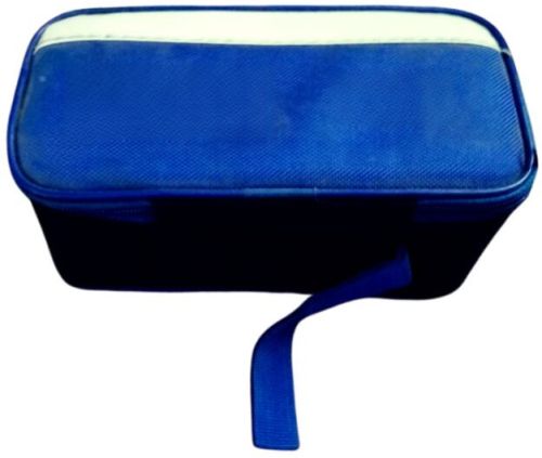 Plain Blue Polyester Lunch Bag