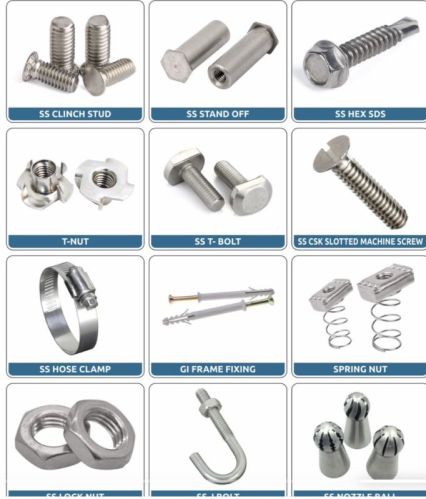 Nut & Bolt, Color : Silver
