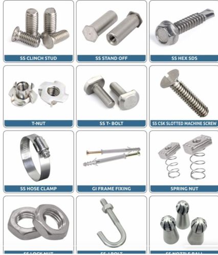 Stainless Steel Hex Nuts Bolts For Fastener