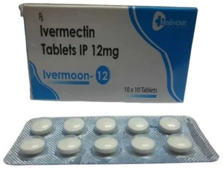 Ivermoon 12mg Tablet, Packaging Type : Box