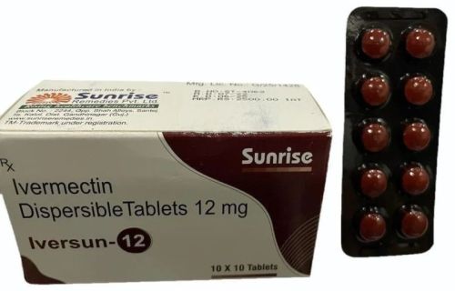 Iversun 12mg Tablet, Packaging Type : Box